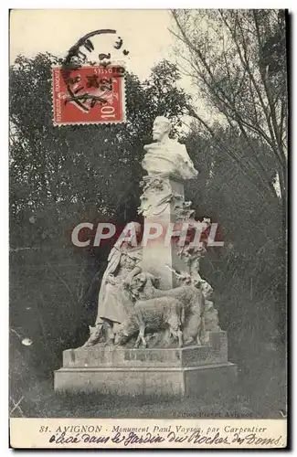 Ansichtskarte AK Avignon Monument Paul Vayson par Carpentier Moutons