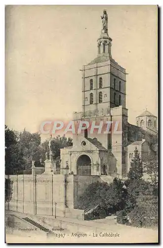 Cartes postales Avignon La Cathedrale