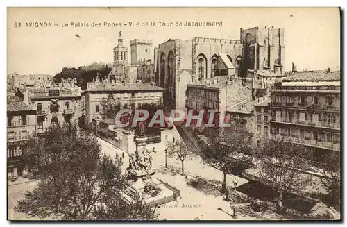 Cartes postales Avignon Le Palais des Papes Vue de La Tour de Jacquemard Lion