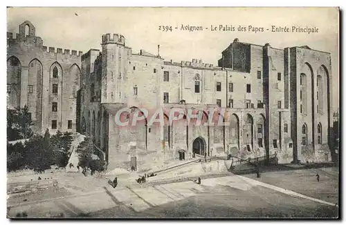 Ansichtskarte AK Avignon Le Palais des Papes Entree Principale