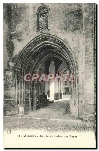 Cartes postales Avignon Entree du Palais des Papes