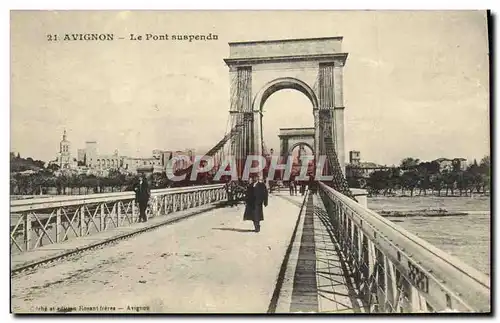 Cartes postales Avignon le Pont Suspendu