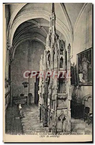 Ansichtskarte AK Avignon Cathedrale Interieur Tombeau du Pape Jean XXII