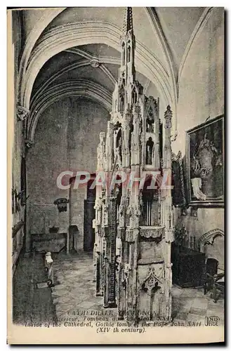 Cartes postales Avignon Cathedrale Interieur Tombeau du Pape Jean XXII