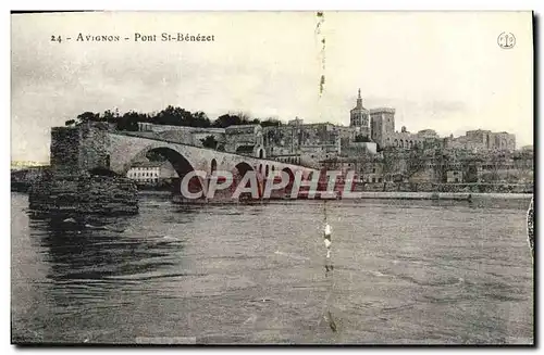Cartes postales Avignon Pont St Benezet