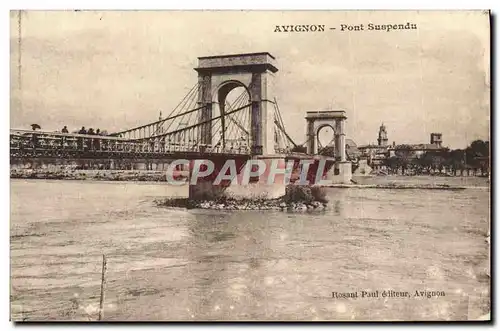 Cartes postales Avignon Pont Suspendu