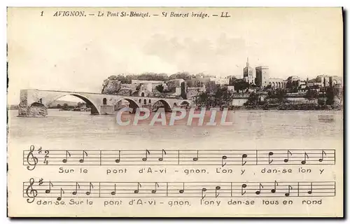 Cartes postales Avignon Le Pont St Benezet