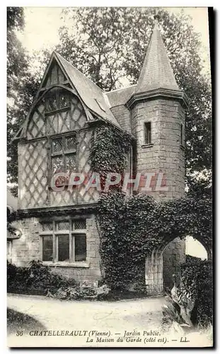 Cartes postales Chatellerault Jardin Public La Maison du Garde