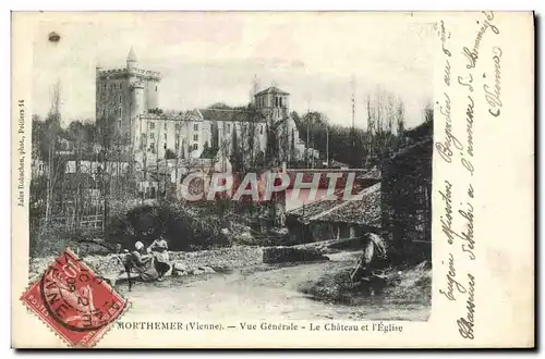 Cartes postales Morthemer Vue Generale Le Chateau et L&#39Eglise