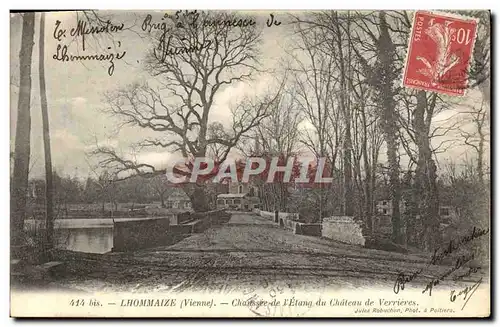Cartes postales L'Hommaize Chausee de L'Etang du Chateau de Verrieres