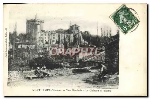 Cartes postales Morthemer Vue Generale Le Chateau et L&#39Eglise