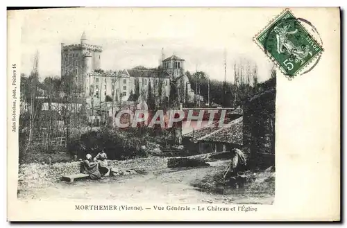 Cartes postales Morthemer Vue Generale Le Chateau et L'Eglise