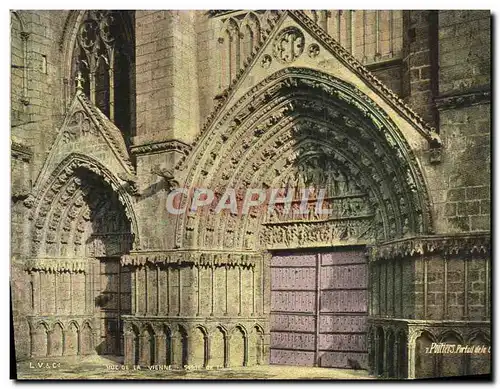 Cartes postales Poitiers Portail de la cathedrale