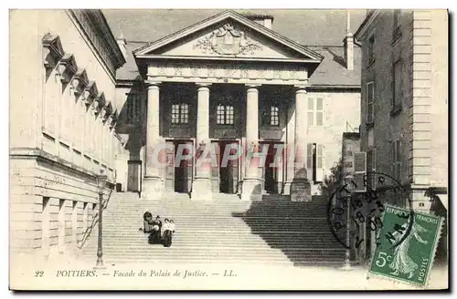 Ansichtskarte AK Poitiers Facade du Palais de Justice