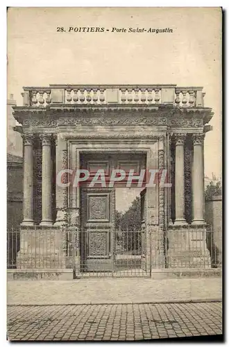 Cartes postales Poitiers Porte Saint Augustin