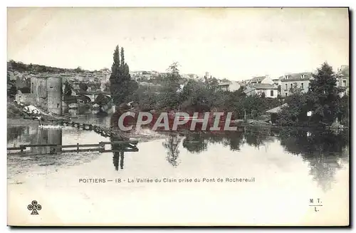 Cartes postales Poitiers La Vallee du Clain Prise du Pont de Rochereuil