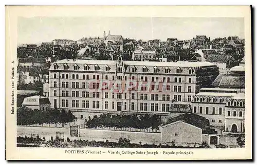 Cartes postales Poitiers Vue du College Saint Joseph Facade principale