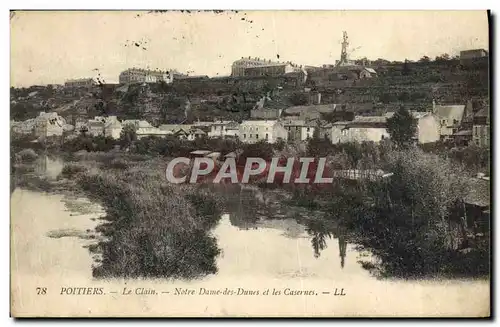 Cartes postales Poitiers Notre Dame des Dunes et les Casernes