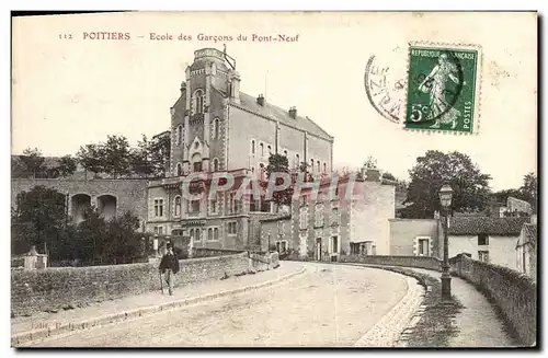 Cartes postales Poitiers Ecole des Garcons du Pont Neuf