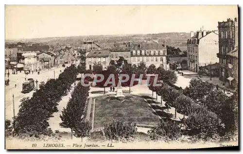 Cartes postales Limoges Place Jourdan