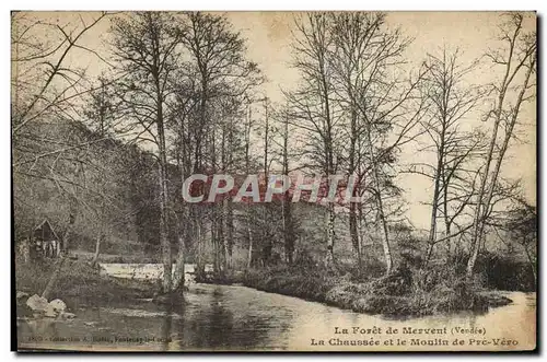 Ansichtskarte AK La Foret de Mervent La Chaussee et le Moulin de Pre Vero