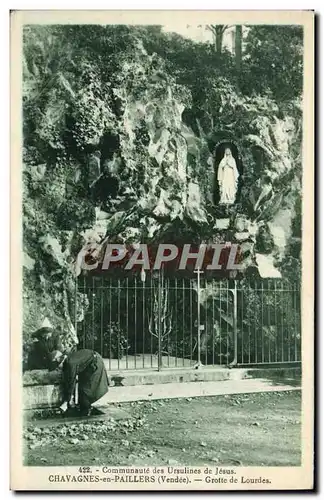 Ansichtskarte AK Chavagnes en Paillers Grotte de Lourdes