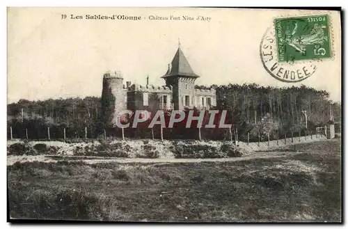 Cartes postales Les Sables D'Olonne Chateau Fort Nina d'Asty