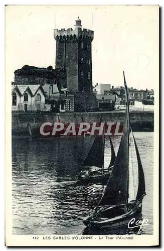 Cartes postales Les Sables D'Olonne La tour d'Arundel Bateau