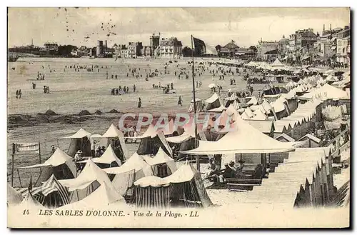Cartes postales Les Sables D'Olonne Vue de la Plage