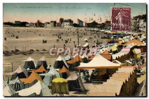Cartes postales Les Sables D'Olonne Vue de la Plage