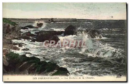 Ansichtskarte AK Les Sables D&#39Olonne Les Rochers de la Chaume