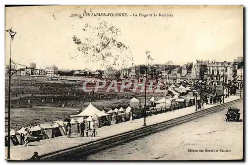 Cartes postales Les Sables D&#39Olonne La Plage et la Remblai