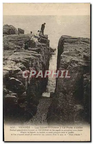 Cartes postales Les Sables D&#39Olonne Le Puits d&#39Enfer