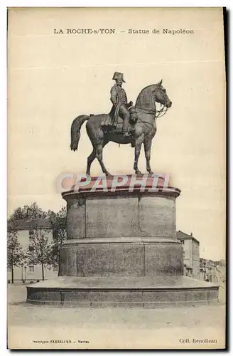 Cartes postales La Roche sur Yon Statue de Napoleon 1er