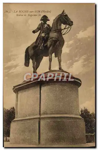 Cartes postales La Roche sur Yon Statue de Napoleon 1er