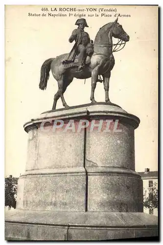 Cartes postales La Roche sur Yon Statue de Napoleon 1er sur la Place d'Armes