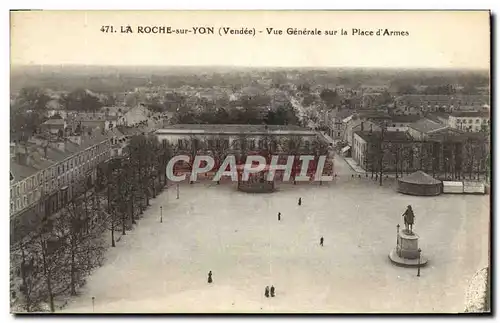 Cartes postales La Roche sur Yon Vue Generale sur la Place d&#39Armes