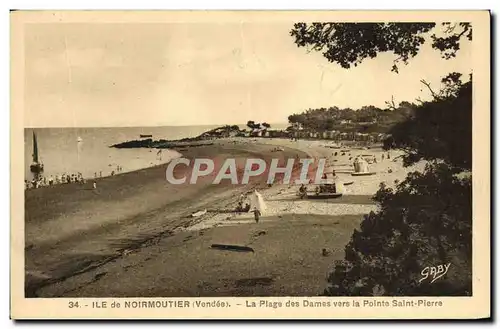 Cartes postales Ile de Noirmoutier La Plage des Dames Vers la Pointe Saint Pierre