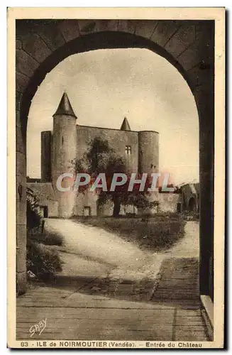 Cartes postales Ile Noirmoutier Entree du Chateau