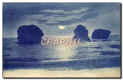 Cartes postales Saint Croix de Vie Rochers