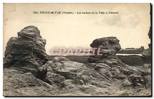 Ansichtskarte AK Saint Croix de Vie La Roche de la Pelle a Porteau