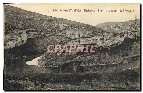 Cartes postales Saint Antonin Rochers de Bonne a la bouche de l&#39Aveyron