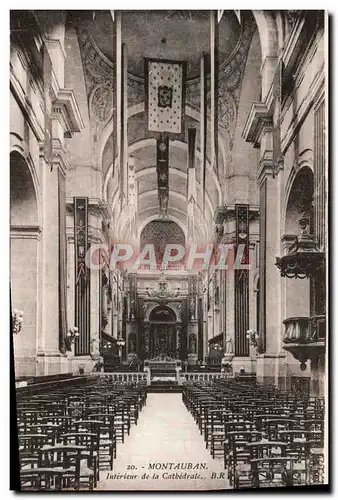 Cartes postales Montauban Interieur de la Cathedrale