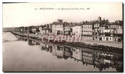 Ansichtskarte AK Montauban Les Quais pris du Vieux Pont