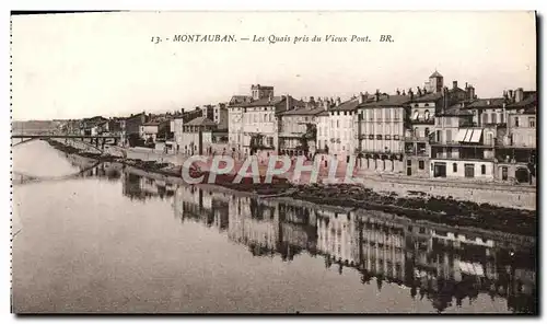 Cartes postales Montauban Les Quais pris du Vieux Pont