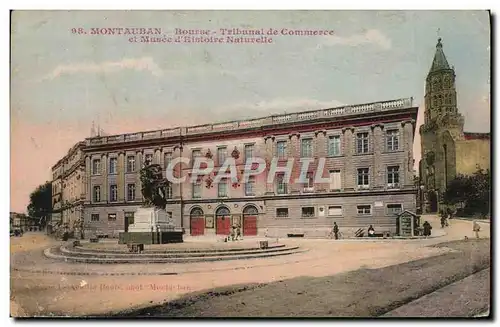 Cartes postales Montauban Bourse Tribunal de Commerce et musee d&#39histoire naturelle