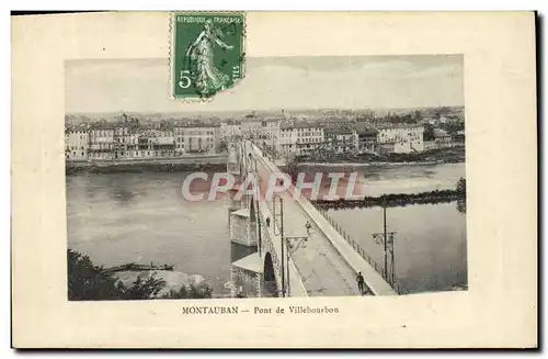 Cartes postales Montauban Pont de Villebourbon