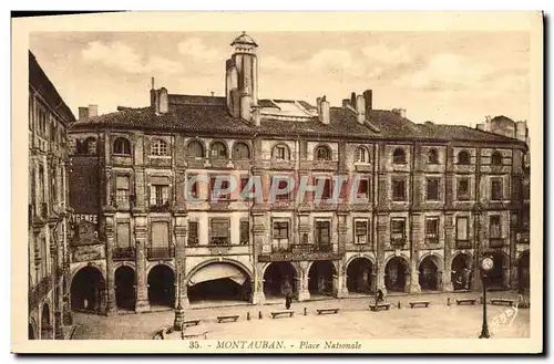 Cartes postales Montauban Place Nationale