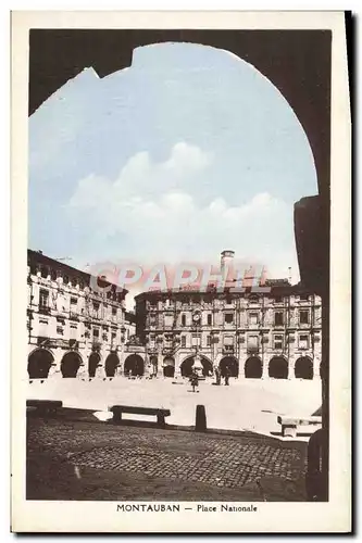 Cartes postales Montauban Place Nationale
