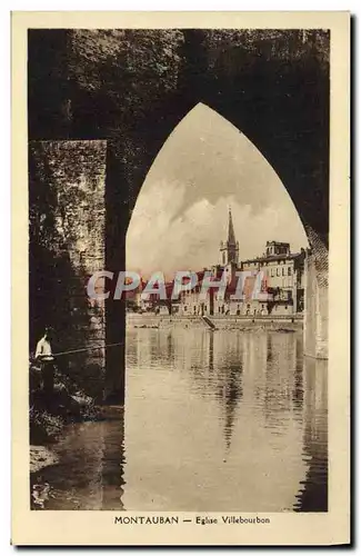 Cartes postales Montauban Eglise Villebourbon peche Pecheur